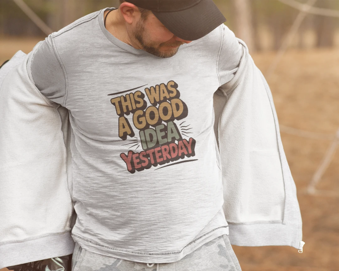 Good Idea Long Sleeve – Funny Indiana Wine Performance Shirt