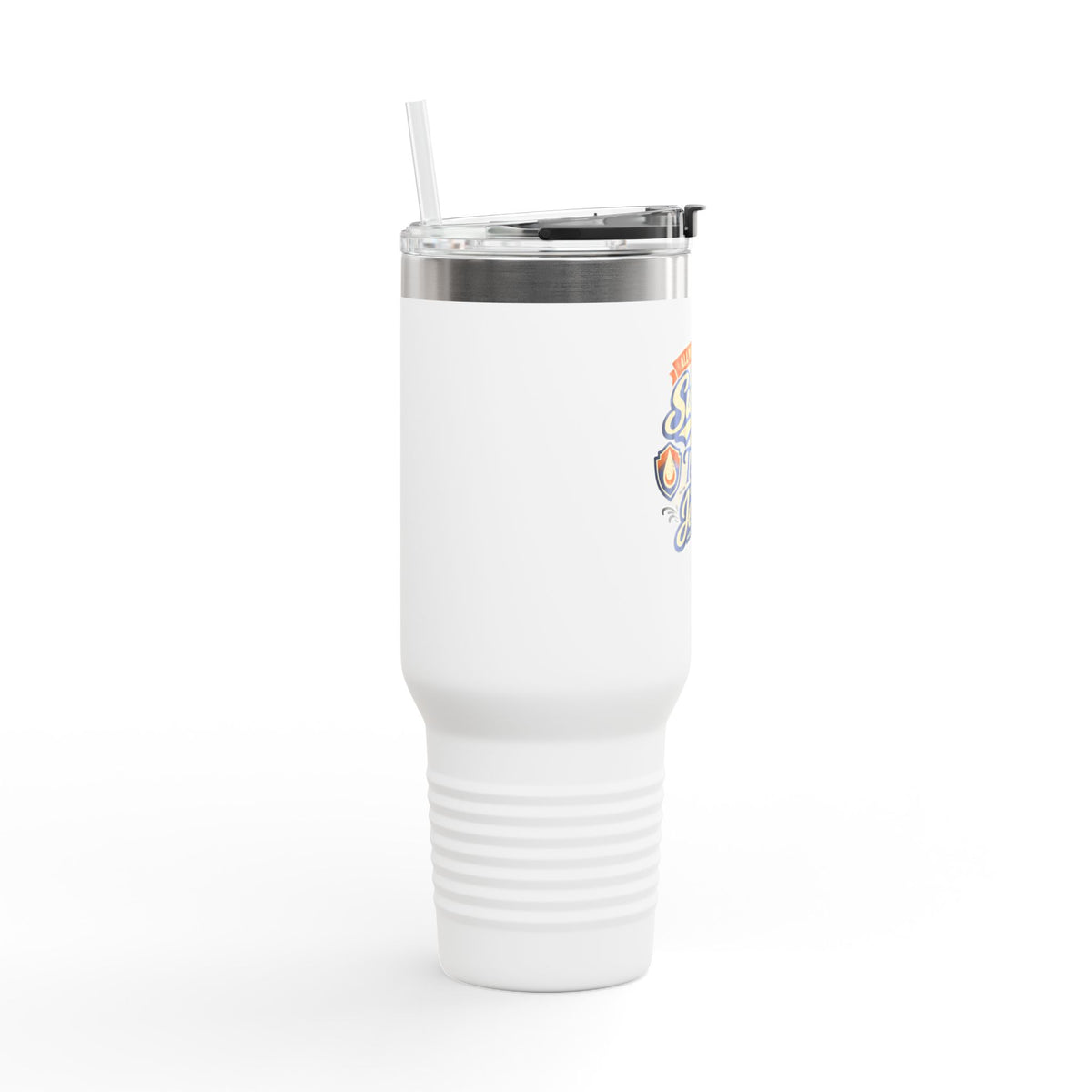 40oz Insulated Travel Mug – “All You Need Is Sweat, Tea & Jesus” Faith Tumbler